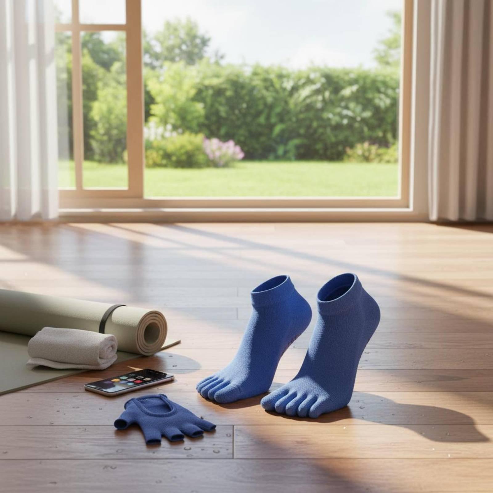 Pilates Yoga &A - Chaussettes de sport antidérapantes pour femmes,