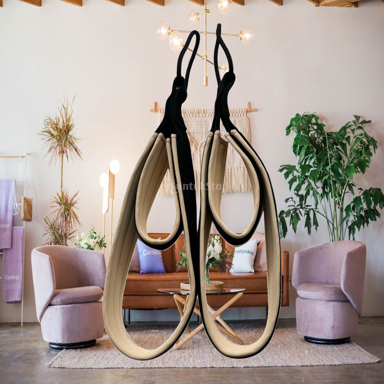 Pilates & Yoga Elastic Band - Poignée de Pilates pour la tête,