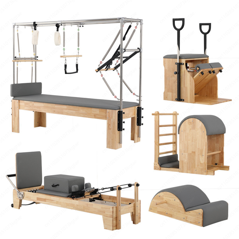 Pilates And Yoga Is Same - Lit central Pilates pliable en chêne,