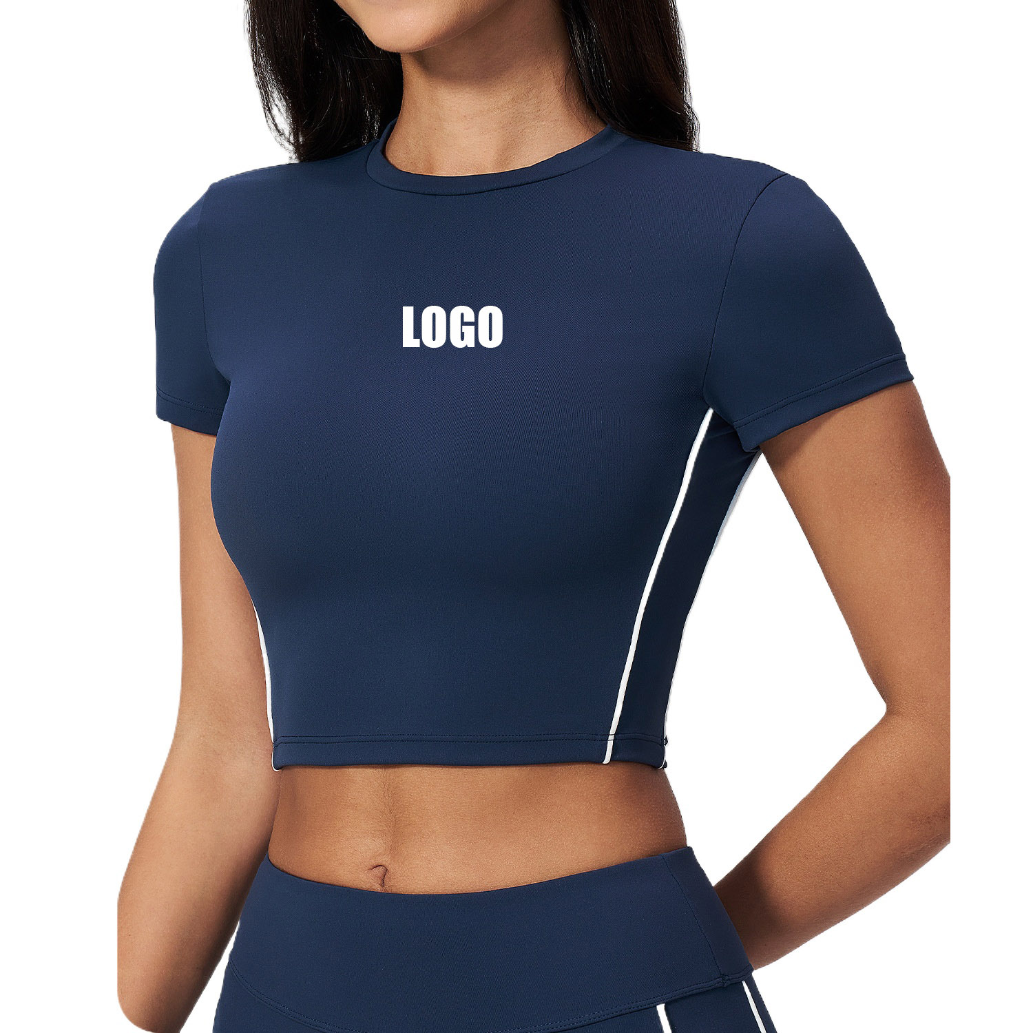 T-shirt de sport à manches cou - Pilates Yoga Logo avis et prix