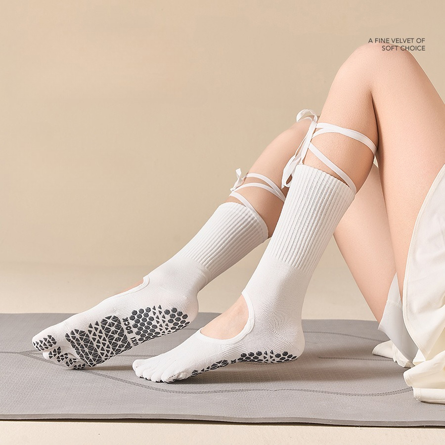 Chaussettes de yoga à lacets p - Pilates Yoga &A avis et prix